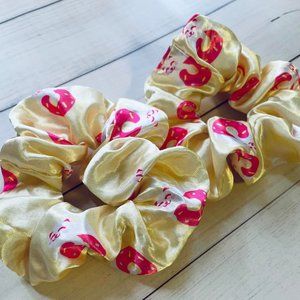 Cat Donut Silk Scrunchie